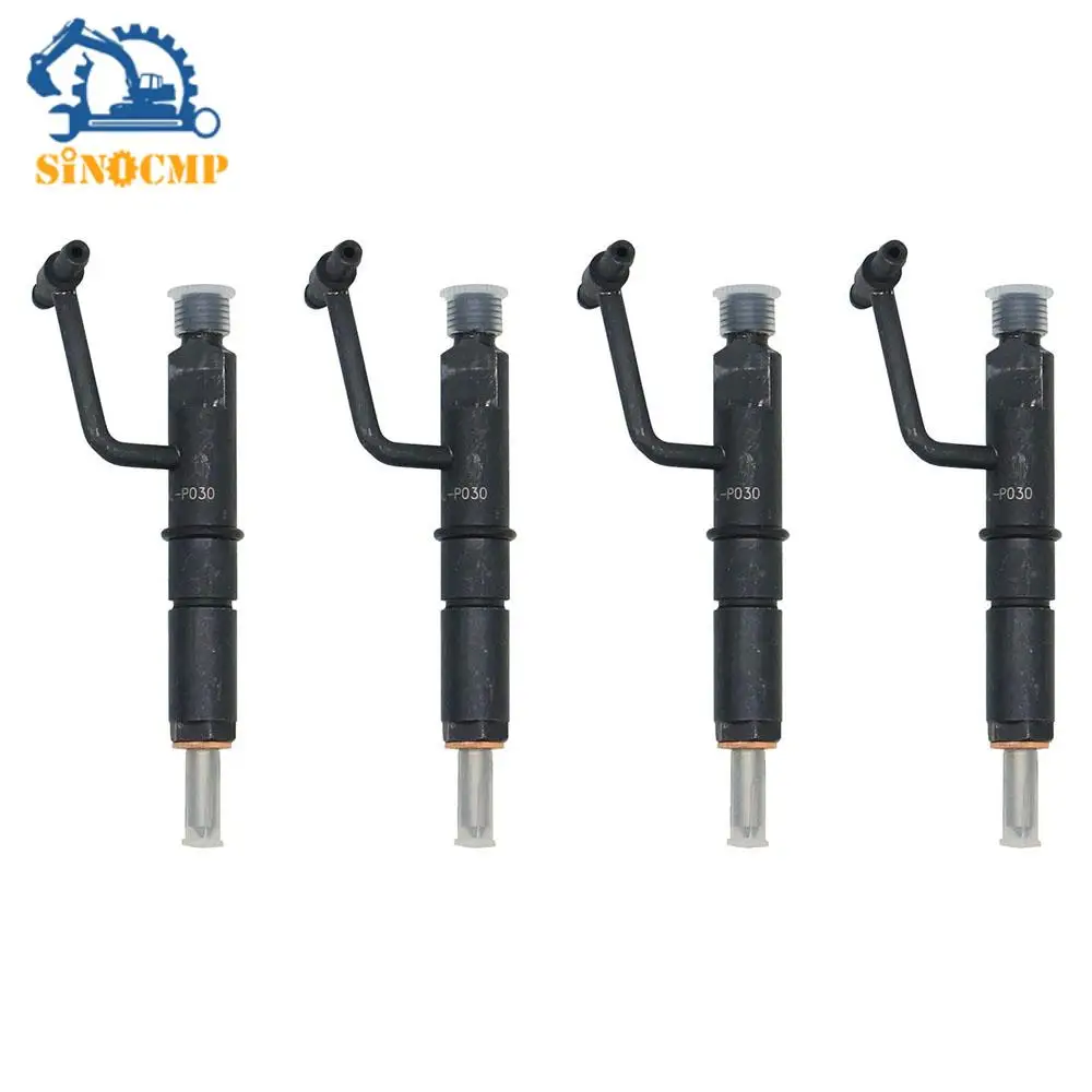 4 шт. 4JB1 топливная форсунка 6646906 для Mustang Bobcat 843 853 1213 960 2060 компоненты двигателя загрузчика аксессуары для системы подачи топлива