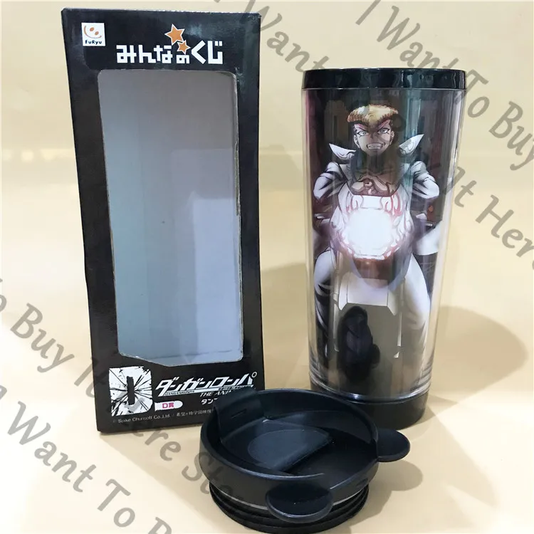 Фото Аниме Danganronpa Naegi Makoto Mondo Owada Косплей Мультфильм Двухслойная чашка для воды Орнамент Аксессуар-талисман Подарок фанатам Ambitus №3