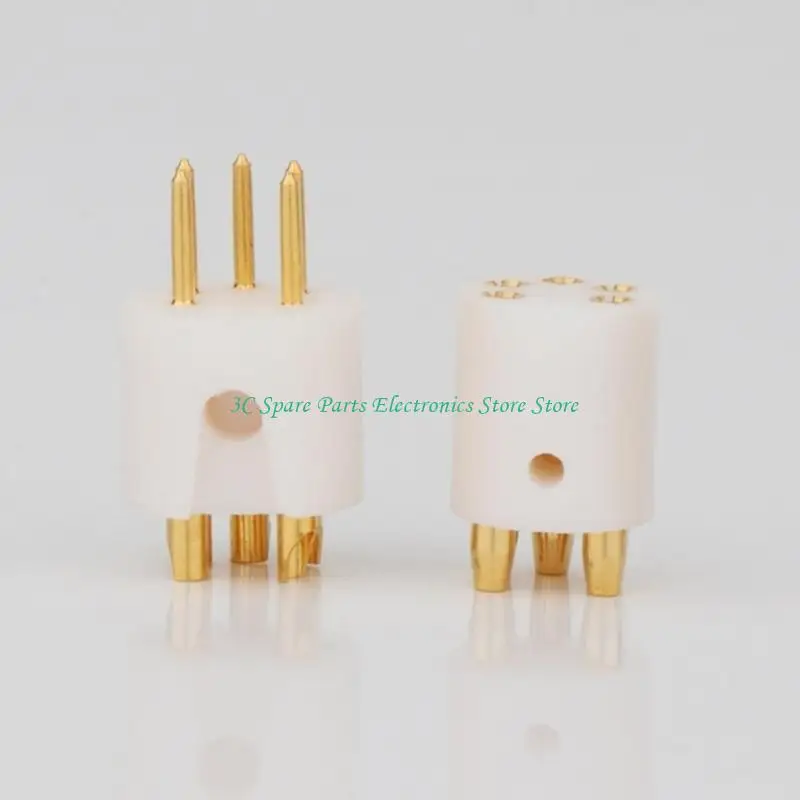 12pc Turntable Tonearm 5pin Женский разъем Din Connector, покрытый REGA LINN ROKSAN