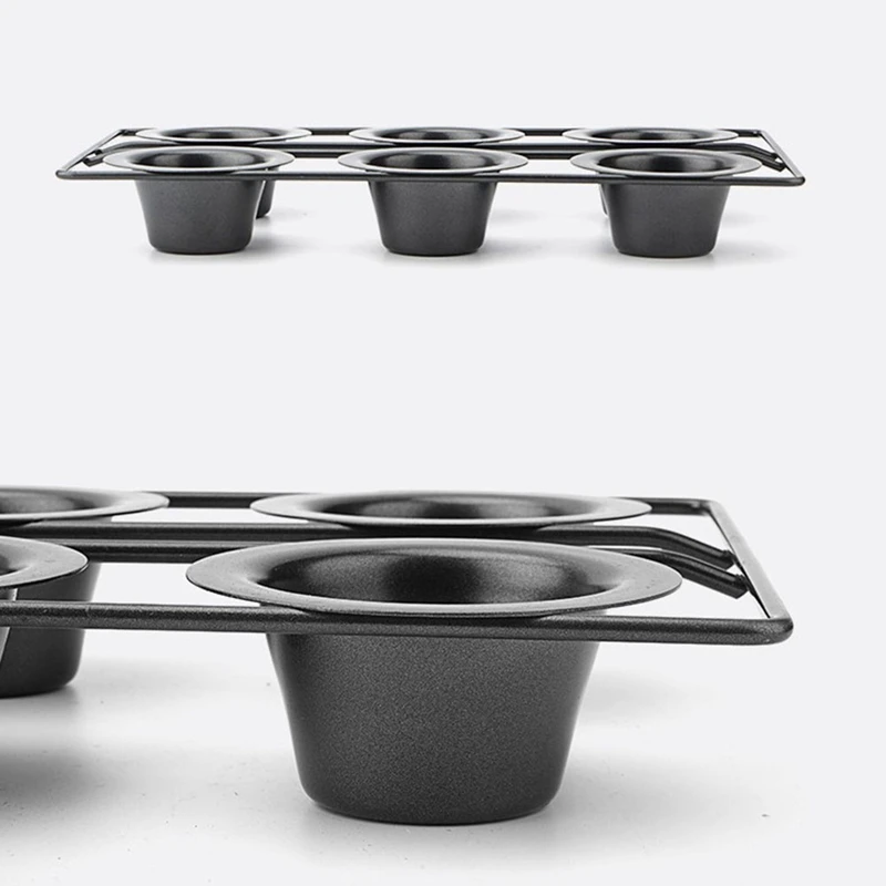 6 Cup Nonstick Popover Pan Muffin Cupcake Bakeware Pudding Pan For Oven Baking Frittatas Muffins Quiches Pudding Cakes (art.: 3920ca9440fff) - 3920ca9440fff