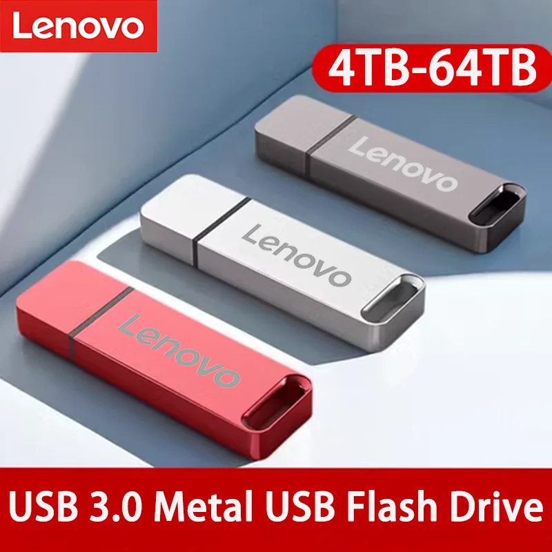 Lenovo 16 ТБ USB 3.0 Флэш-накопитель Металлический ручка 4 ТБ 8 ТБ Водонепроницаемый высокоскоростной флэш-диск Мини-накопитель памяти 2 ТБ U-диск Pen Drive