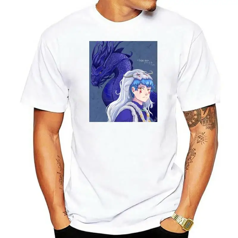 Men Tshirt  Shin Ah Yona Of The Dawn Yona Of The Dawn T Shirt Print Men Cotton Tshirt Anime Tees Harajuku Streetwear