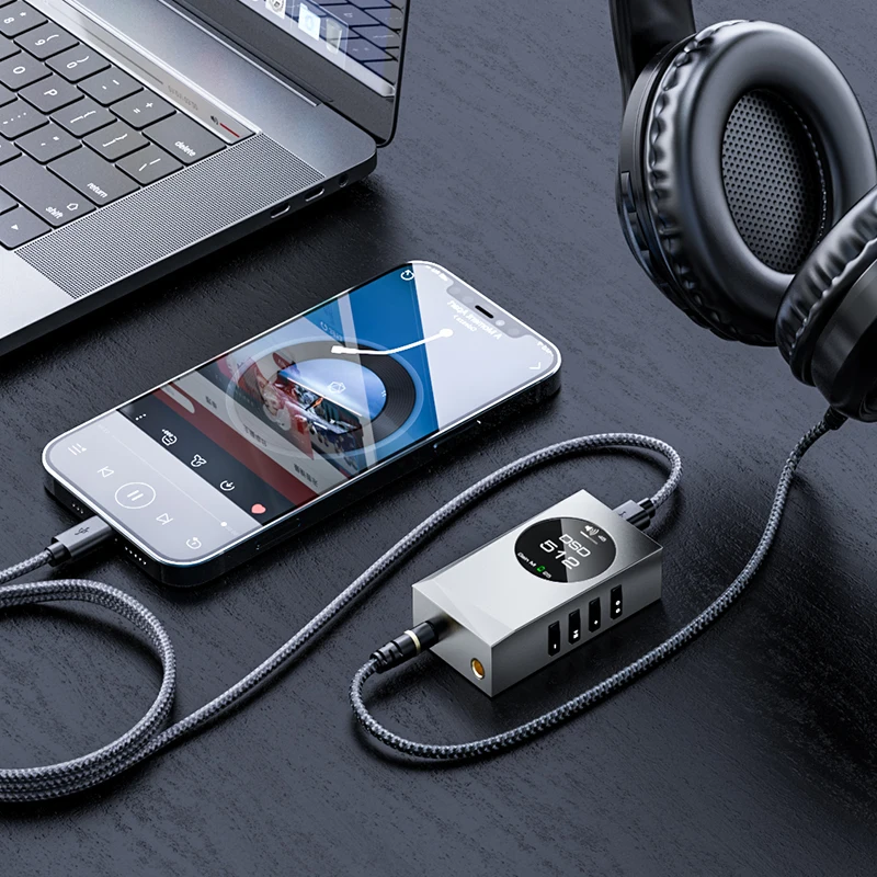 Фото Портативный декодер Audirect Team 1, усилитель для наушников Team1, Bluetooth USB ЦАП OPA1612, операционный усилитель 4,4 мм, сбалансированный IEM AMP №2