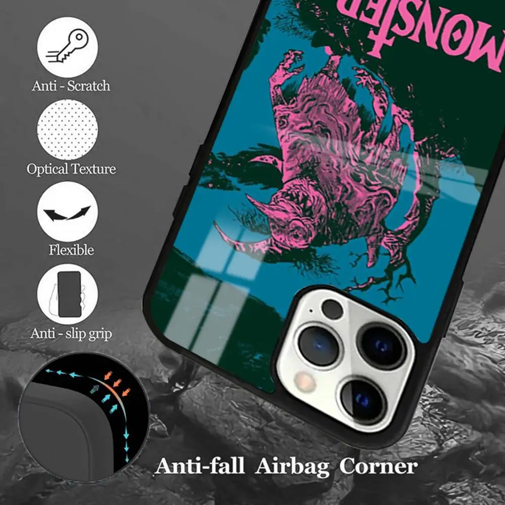 Фото Чехол для телефона Naoki Urasawa S Monster для IPhone 16 15 14 13 12 11 Pro Xs Max Mini XR X 7 8 Plus Luxury Mirror Hard Funda №2