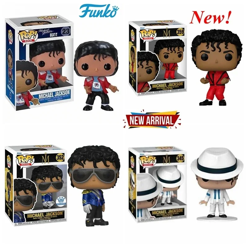 Funko pop ROCKS Майкл Джексон # 24 # 345 Майкл Джексон # 352 # 359 виниловые фигурки, игрушки, коллекция кукол, модели для детей, подарки