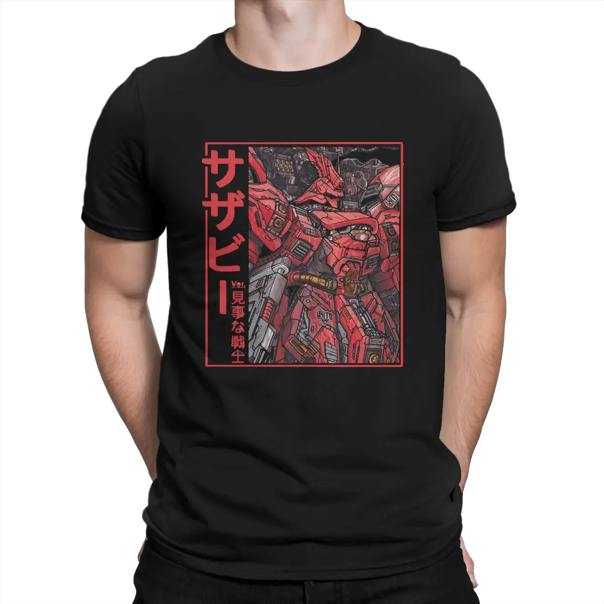 Фото Мужские футболки Sazabi CU для отдыха 100% хлопок футболка с коротким рукавом Sazabi футболка с круглым вырезом одежда 4XL 5XL №2