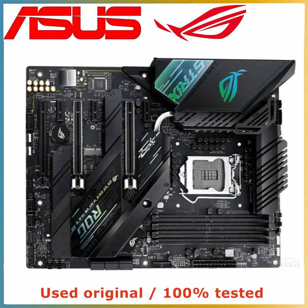 Материнская плата для игрового компьютера ASUS ROG STRIX, материнская плата LGA 1200 DDR4 128G для Intel Z490, десктопная материнская плата M.2 PCI-E 3,0 X16