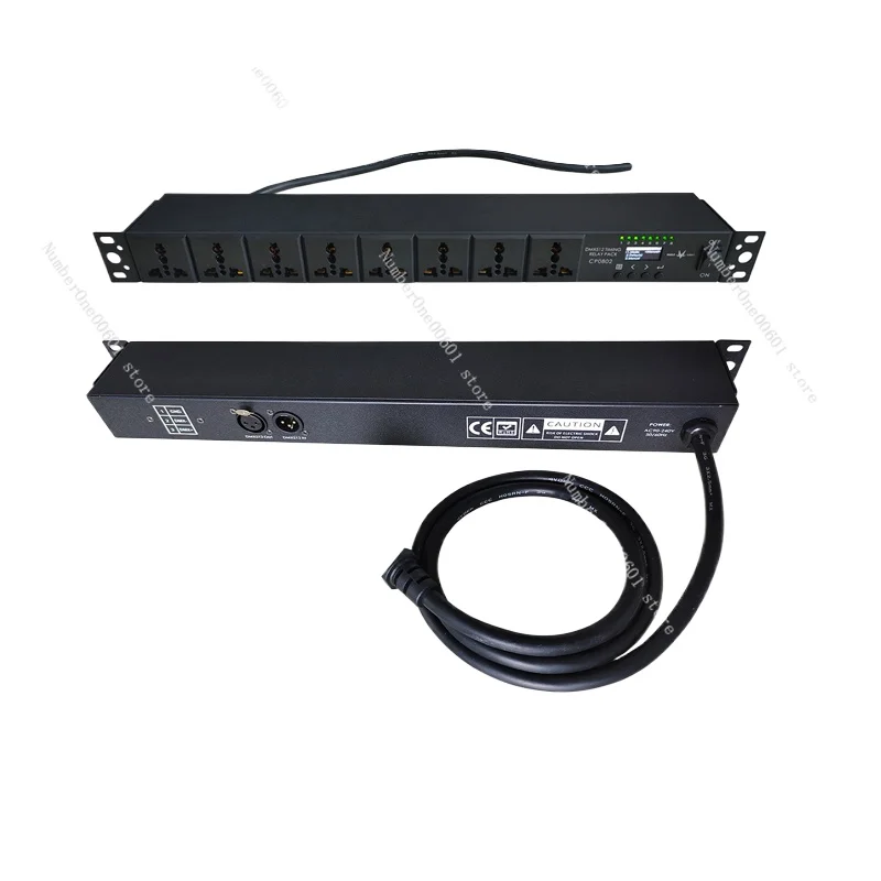 Смарт-переключатель питания Cp0802 с блестками DMX512, устройство для синхронизации, сценическое звуковое освещение, устройство для синхронизации питания