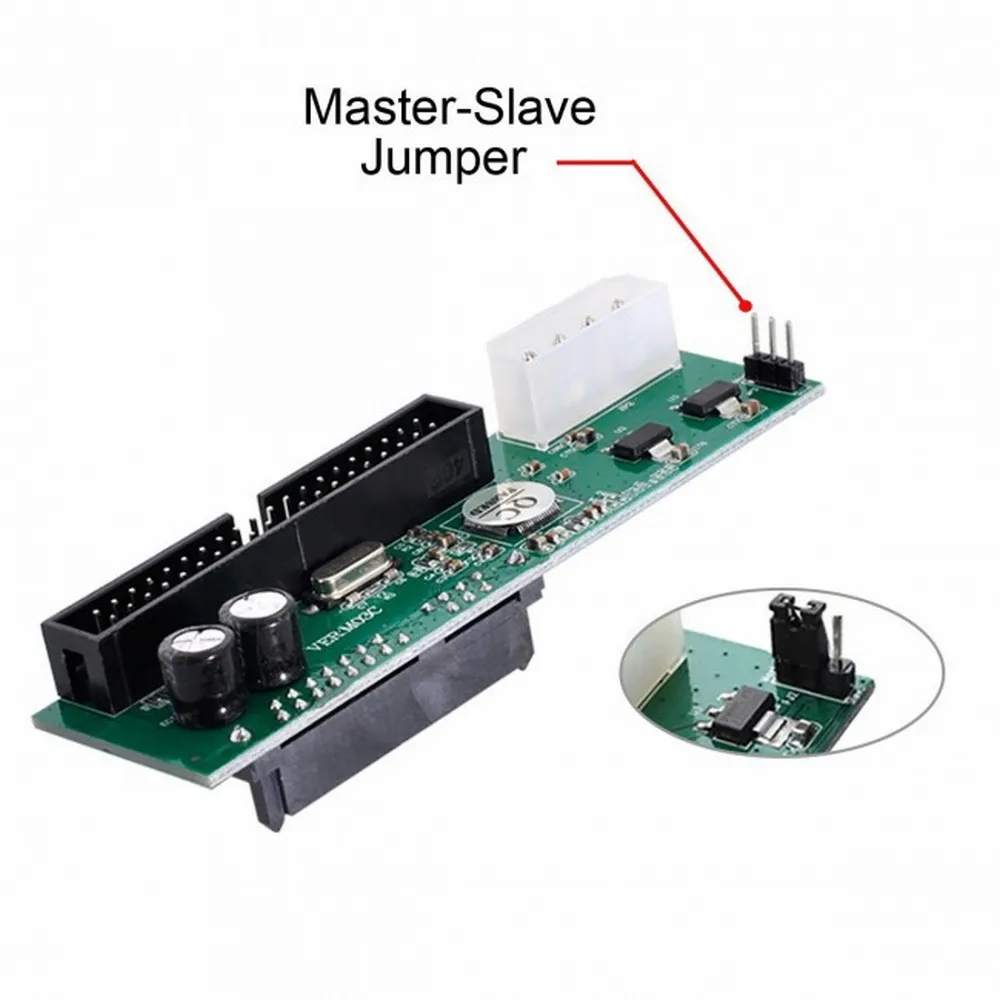 Фото Конвертер SATA диска в IDE/PATA 40Pin адаптер материнской платы PCBA для настольных компьютеров и жестких дисков 2,5 дюйма №2