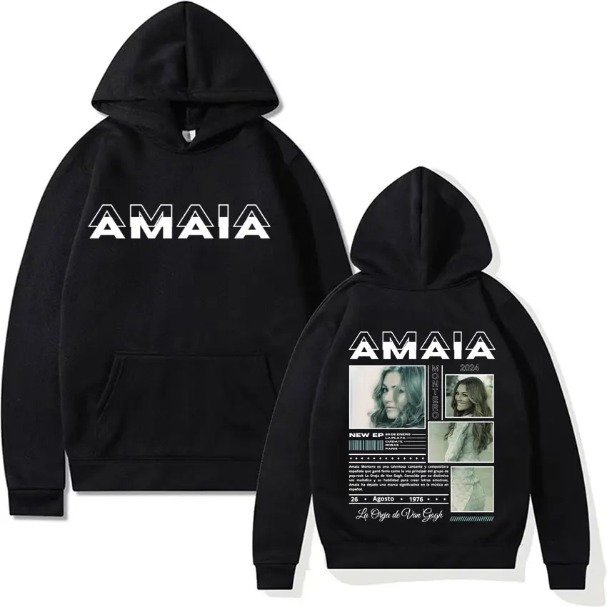Singer Amaia Montero Album Cover Hoodies Men Women's Harajuku Fashion Aesthetic Sweatshirt Vintage Style Hip Hop Hoody Pullovers