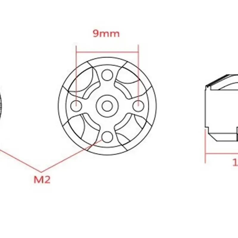RC FPV дрон 1103 7800KV бесщеточный двигатель X1103, подходит для пропеллеров 20352045, аксессуары для гоночных дронов (art.: 3920ce8e0c112) - 3920ce8e0c112