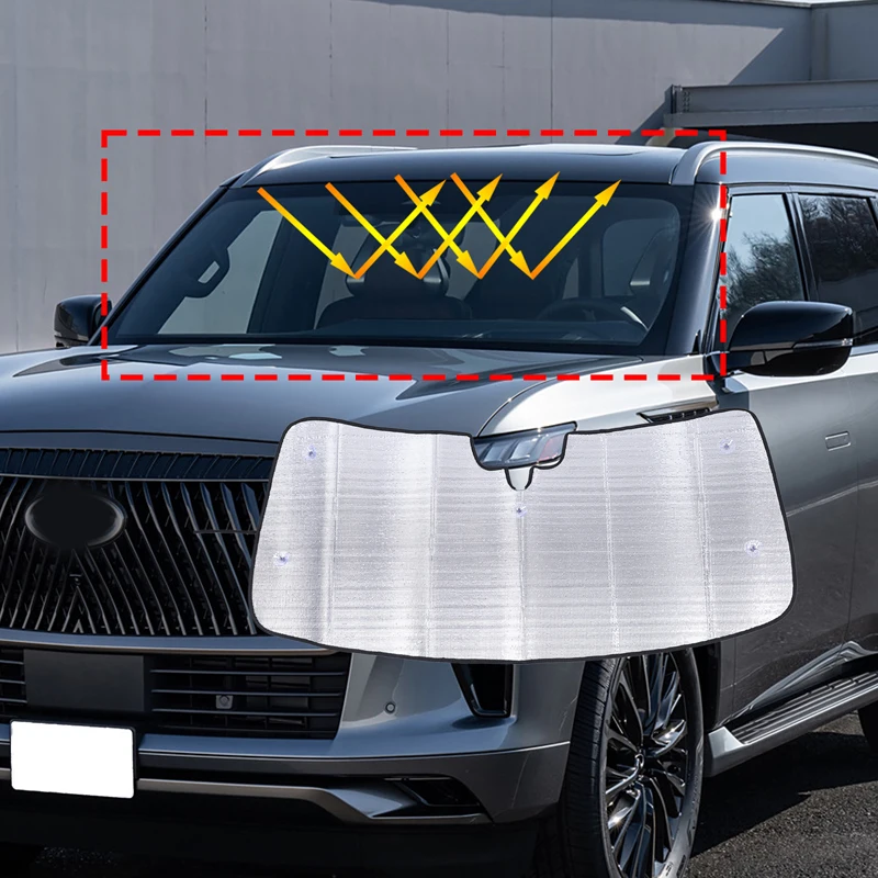 Для Infiniti QX80 автомобильный Стайлинг нано-изоли лобовое стекло солнцезащитный козырек переднего окна солнцезащитный козырек авто аксессуары для интерьера