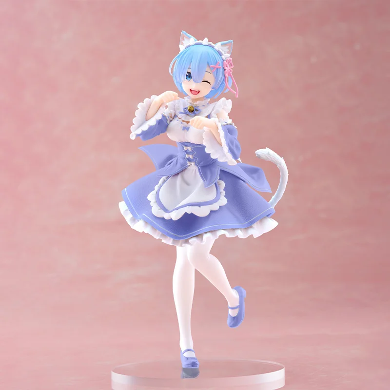 Фото 【Authentic】TAITO Original Re: Zero Starting Life in Another World Coreful Figure Rem Cat Ear Maid Ver. Оновительная модель украшения №2