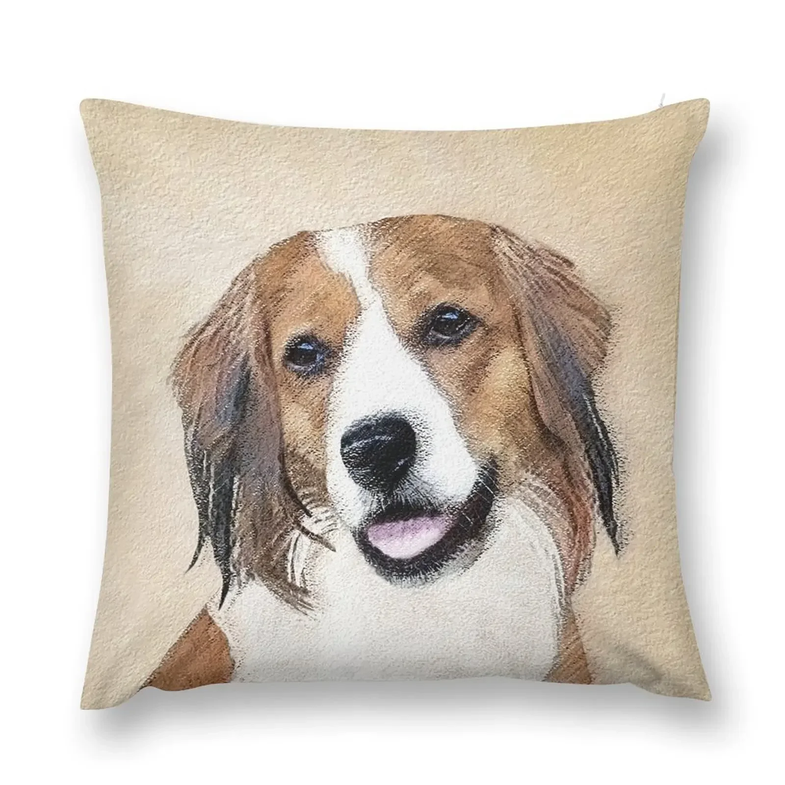 Nederlandse Kooikerhondje Painting-Pies Art Пледы Подушка Наволочка Рождественские диванные подушки Чехлы Подушки Декор Домашняя подушка