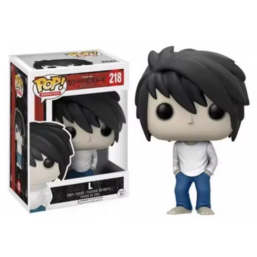Фото FUNKO POP DEATH Note игрушечные фигурки классический персонаж аниме L Ryuk модели кукол Рождественская коллекция подарки милые настольные украшения №3