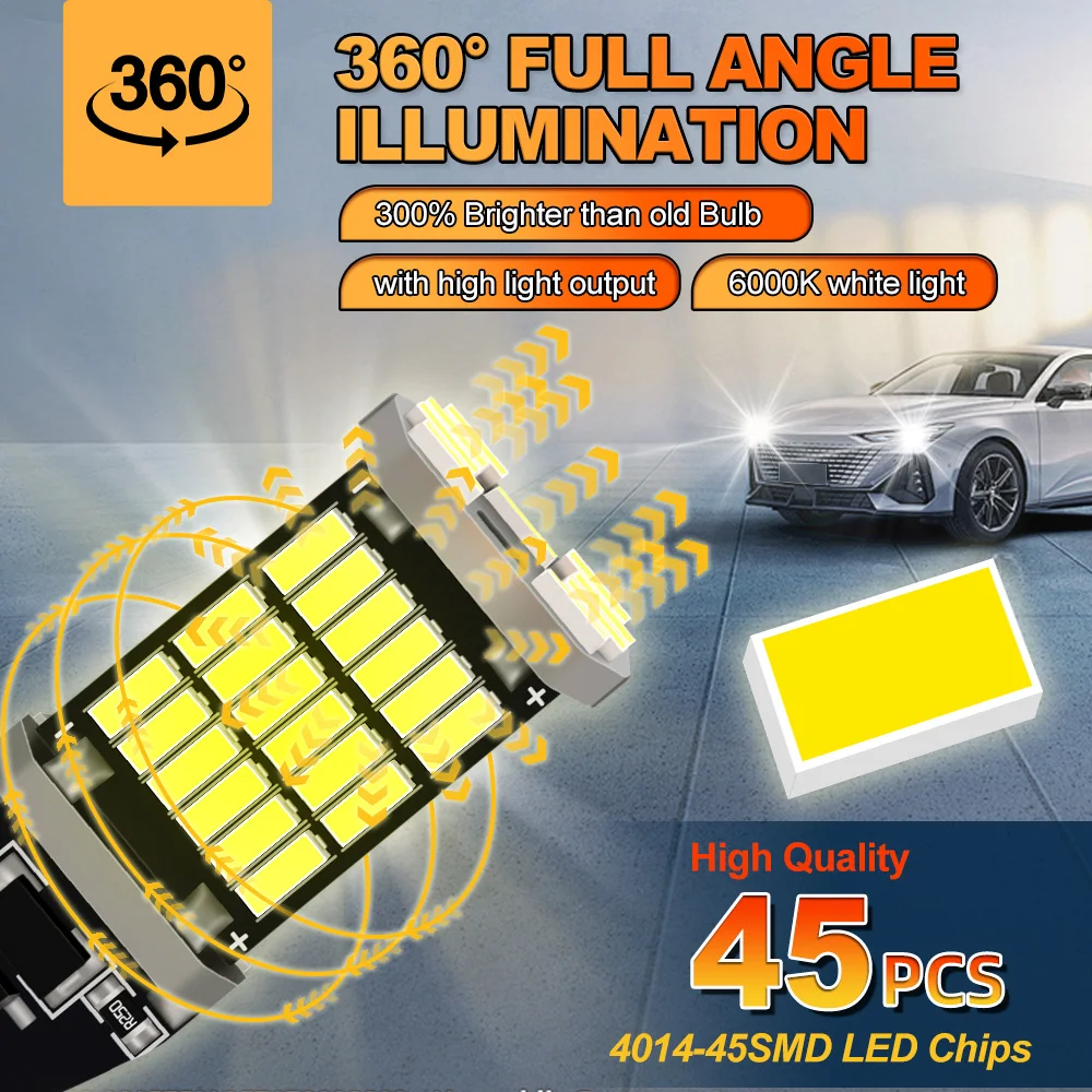 Фото 2 шт. светодиодные лампы заднего хода T15 W16W Canbus для BMW 5 серии E60 F07 F11 E61 2002-2012 2008 2009 2010 2011 №4