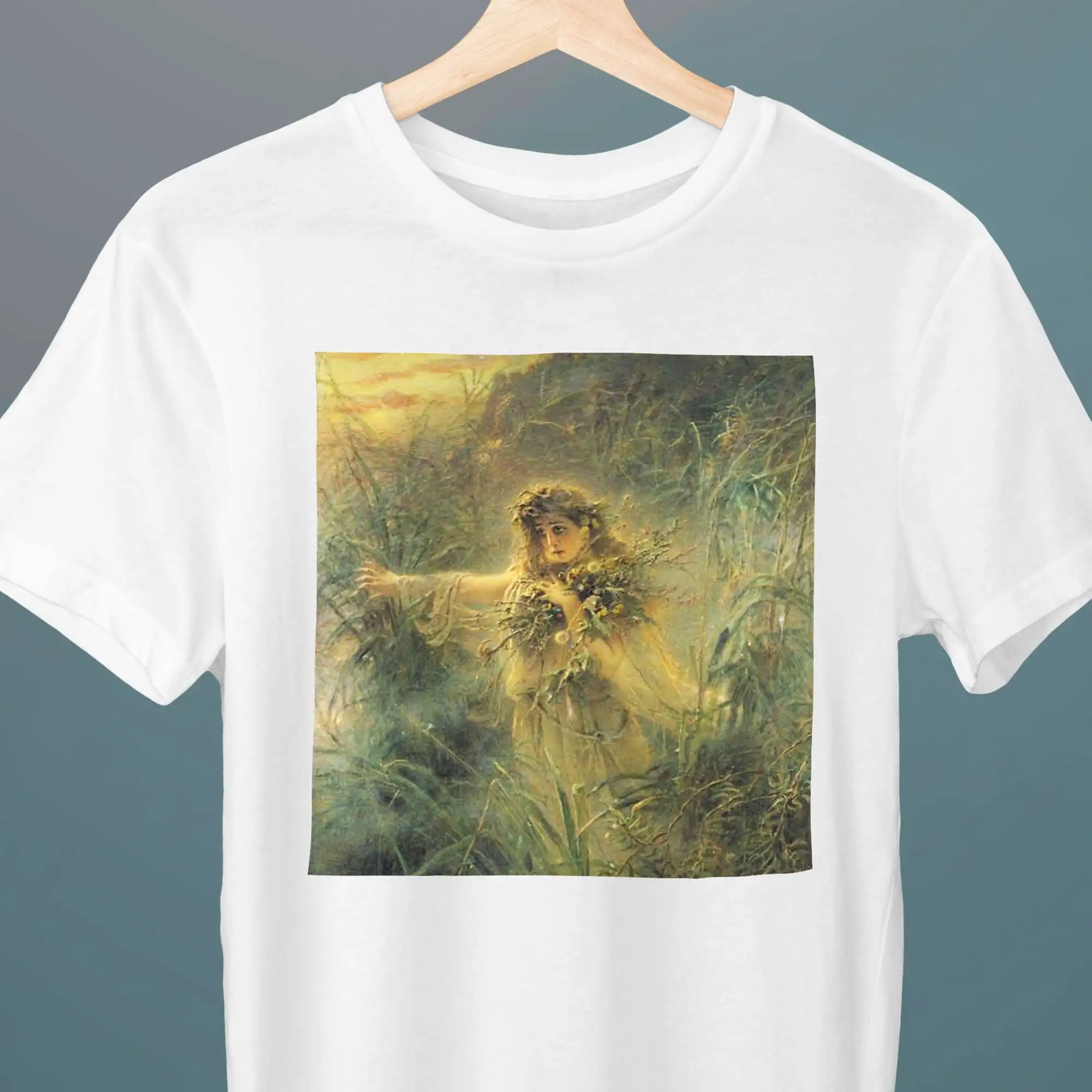 Ophelia, картина Константин Маковски, футболка унисекс, Вильям Шекспир, Гамлет, художественная футболка, для нее, для него, любитель искусства