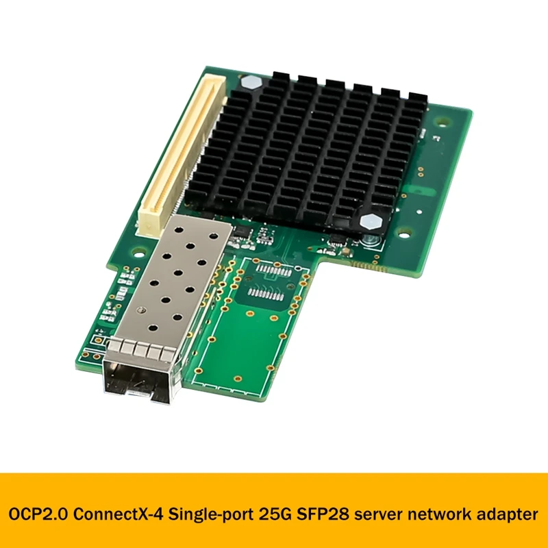 OCP2.0 Mellanox X-4 сетевая карта с одним оптическим портом 25G SFP28, сетевая карта для сервера SFP28, волоконно-оптическая сетевая карта