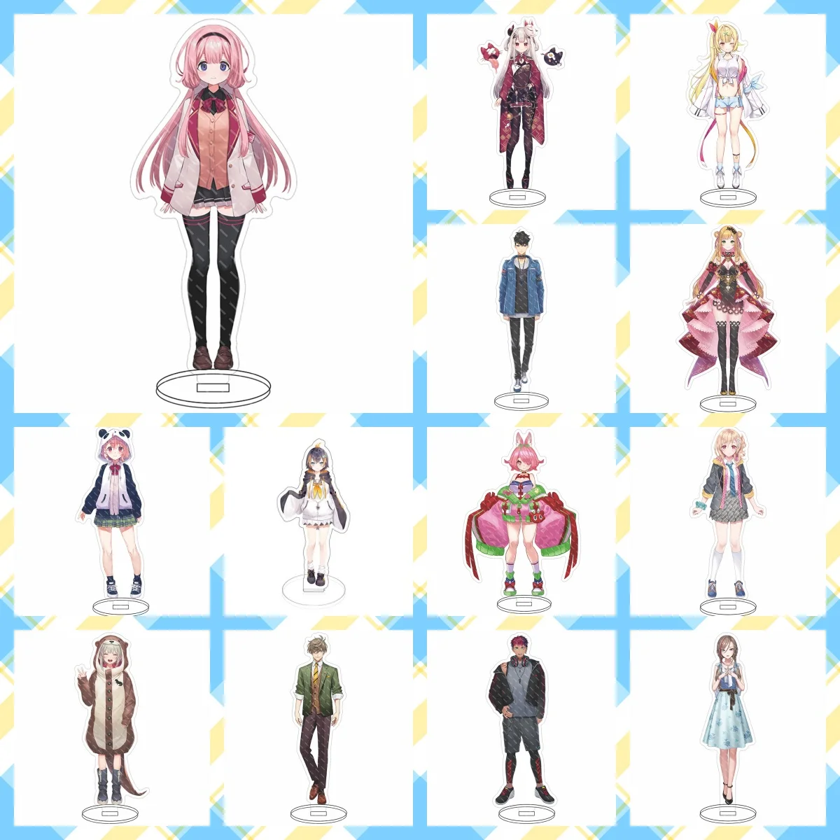 Аниме Nijisanji Радужное общество Vtuber фигурки Vox Akuma Sonny Brisko хита Rias Косплей акриловая модель на подставке Fan ПОДАРОК