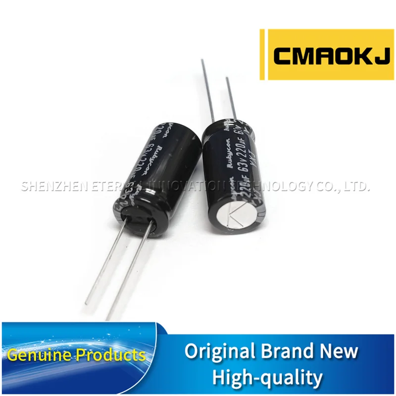 10 шт./20 шт. 63V220UF YXJ 10X20 RUBYCON оригинальный новый алюминиевый электролитический конденсатор 63YXJ220M длительный срок службы с низким импедансом