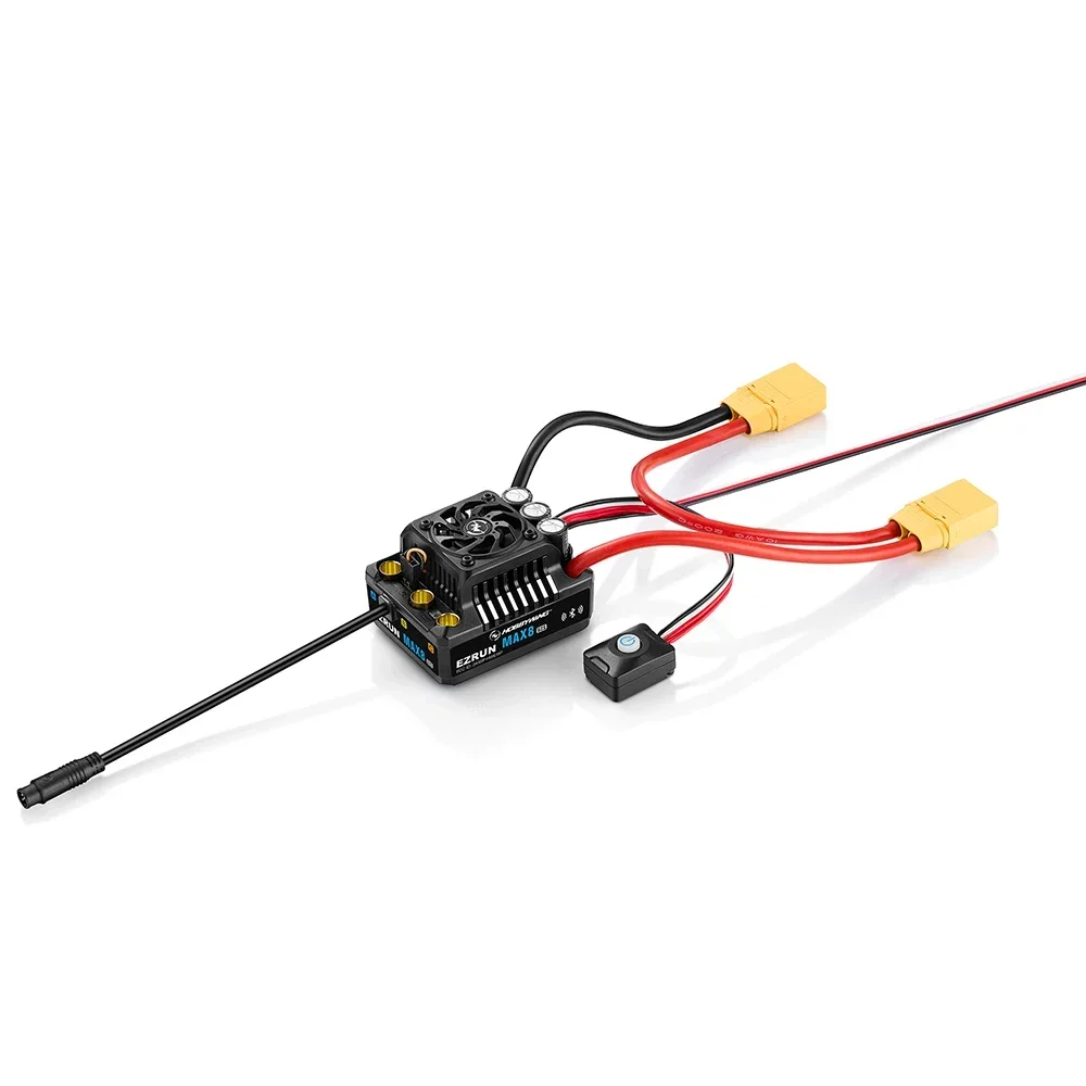 Фото HOBBYWING MAX8 G2S 160A ESC EzRun Series Бесщеточный электронный регулятор скорости для 1/8 1/10 RC Buggy Truck №5