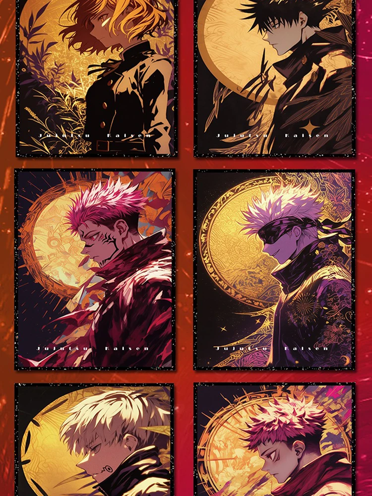 Фото Новейшие доски Jimu JJK Jujutsu Kaisen, Booster Box JJK, Gojo Satoru Nanami Sukuna, хобби, рождественский подарок №4