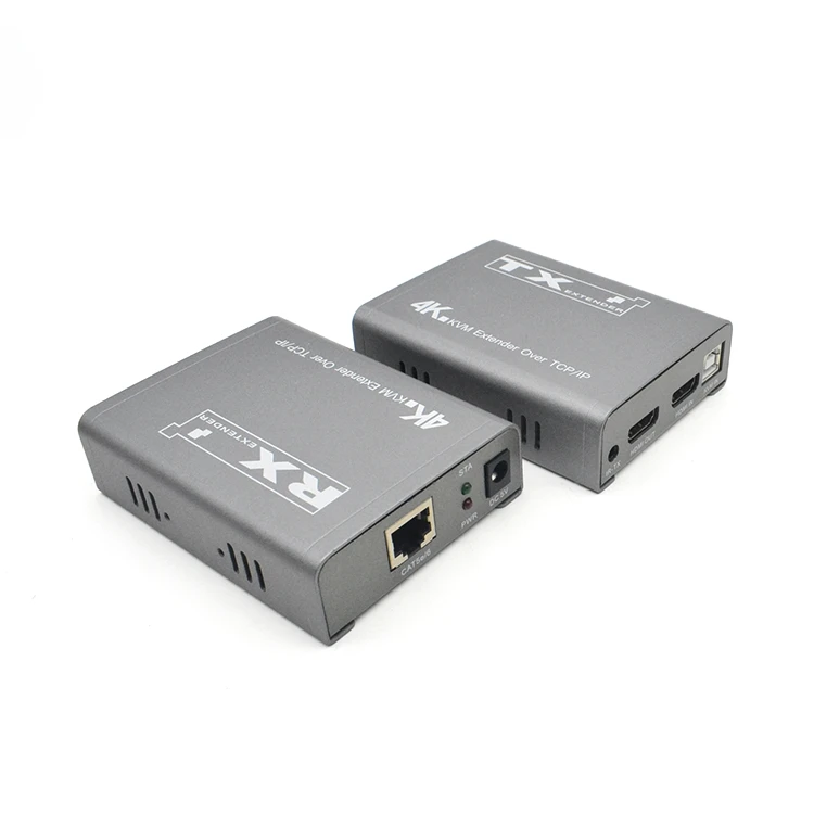 Фото Лидер продаж, 200 м, HDMI-совместимый USB-удлинитель управления через Cat5e/6, поддержка 4K, 30 Гц, через TCP/IP, поддержка 1 TX на более RX №3