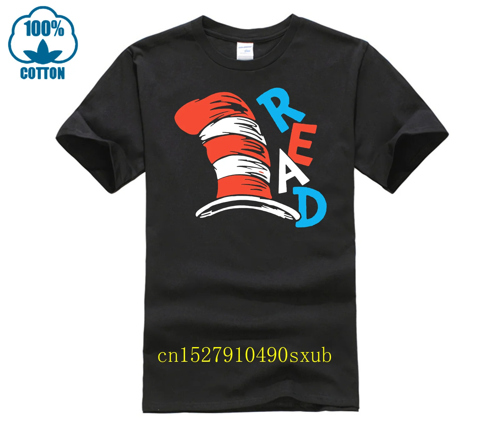 Мужская футболка с надписью «read across america day»