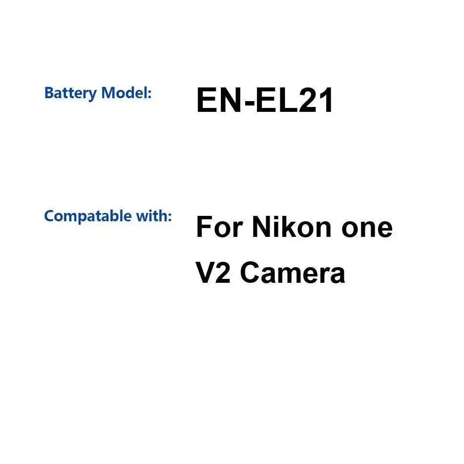 Аккумулятор для камеры EN-EL21 1485 мАч высокой производительности для Nikon One V2