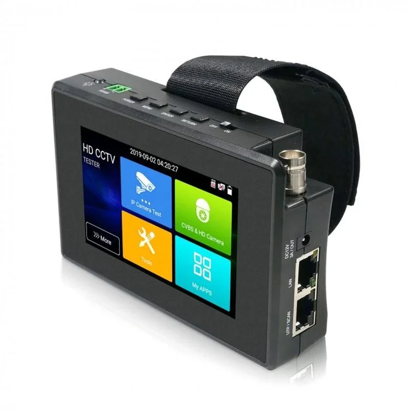 IPC-1800ADH Plus 4-дюймовый наручный HD-тестер видеонаблюдения 4K H.265 8MP IP CVBS CVI TVI AHD-камера с точкой доступа Wi-Fi