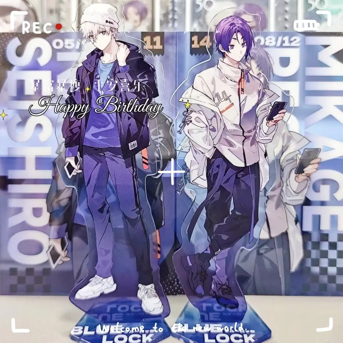 Акриловая фигурка-подставка с синим замком Nagi Seishiro Mikage Reo, аниме, периферийные устройства, милая оригинальность, сделай сам, украшение для рабочего стола для спальни, подарок