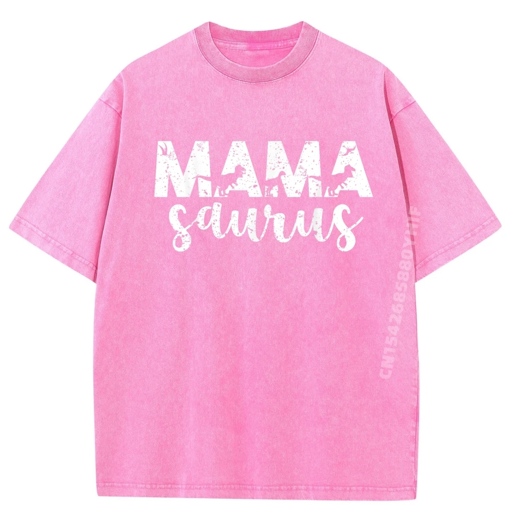 Фото Mama Saurus T Rex динозавр Mama Saurus лучшие рубашки футболка с рисунком мужская одежда винтажная стираная рубашка одежда с принтом №4