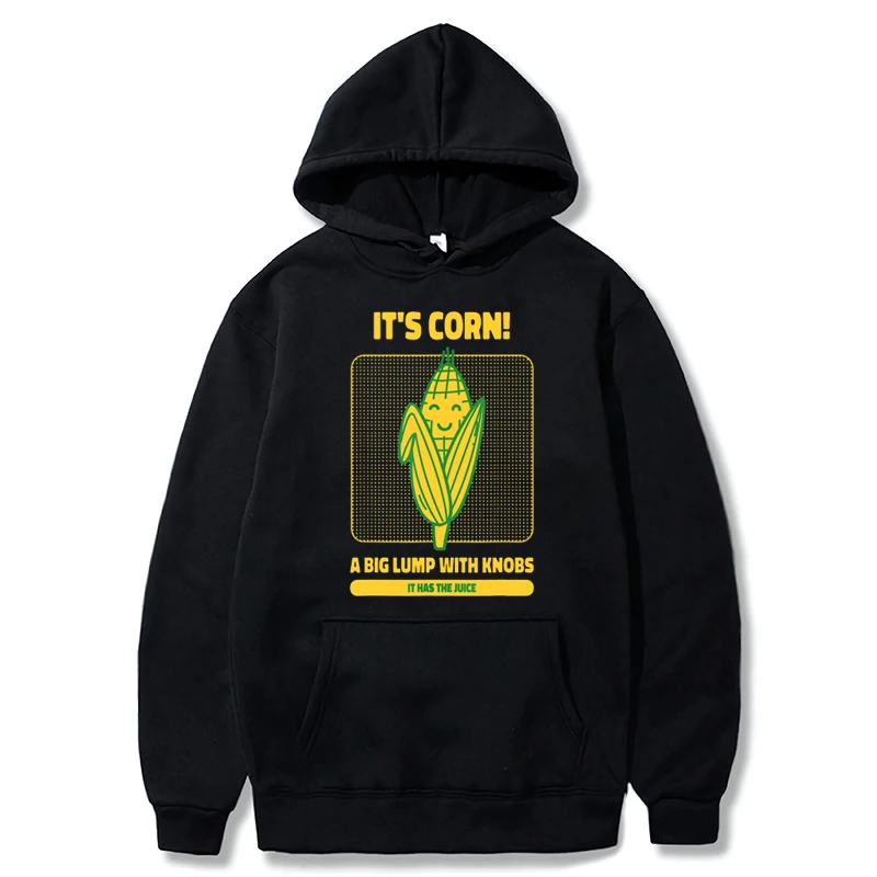 Толстовки с капюшоном It 'S Corn, забавный трендовый свитшот с смешным мемом, Женский пуловер оверсайз