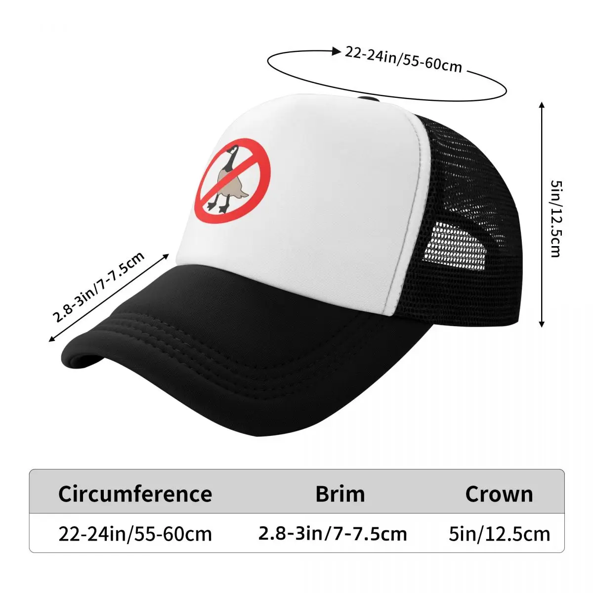 Бейсбольная кепка No Canadian Geese Goose Allowed Snapback Rave, мужские и женские кепки на заказ (art.: 3920d156c10a2) - 3920d156c10a2