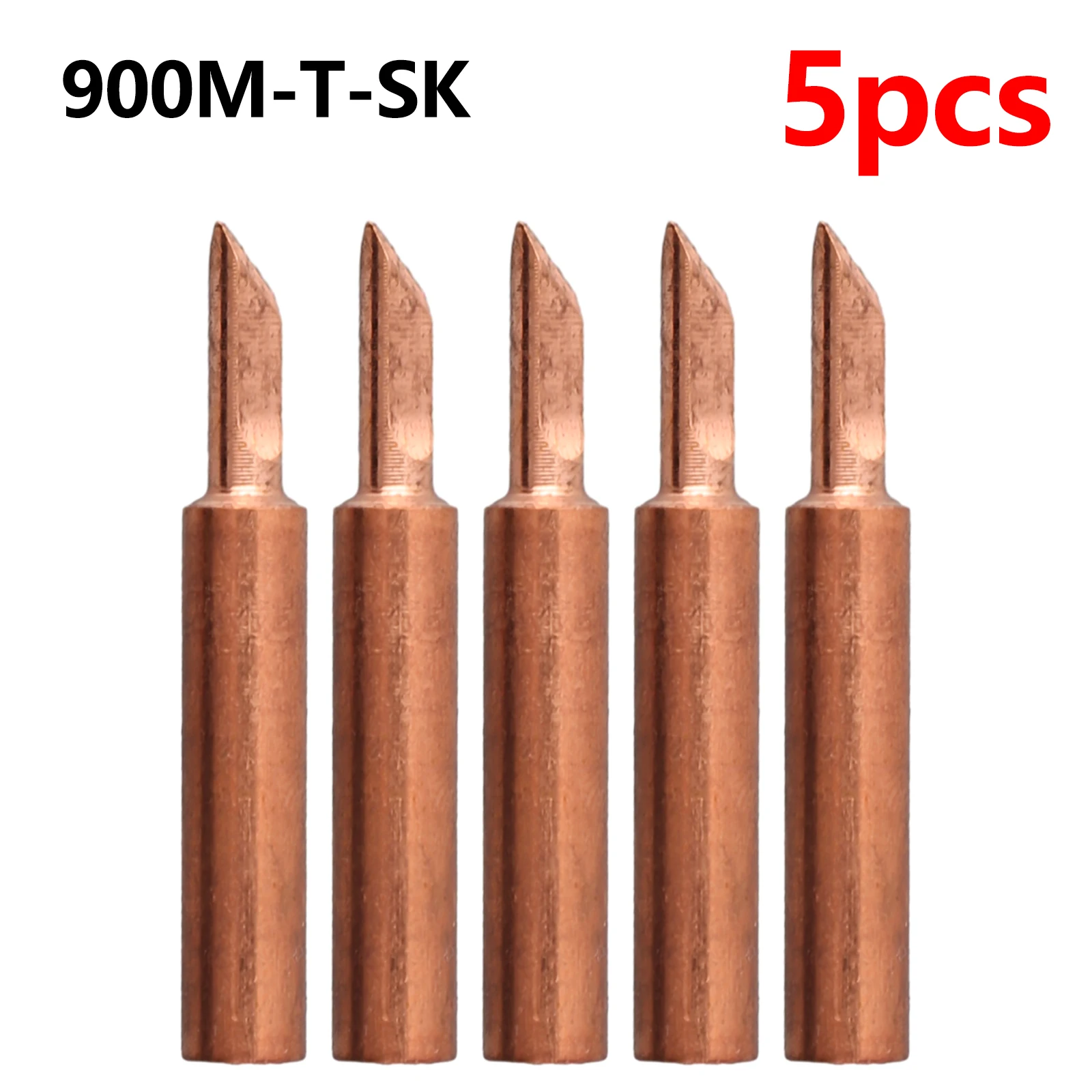 5 шт. медное паяльное жало I/B/K/2.4D/3C 900M-T сварочное жало, инструменты для внутренней горячей меди, инструменты для электрического паяльника