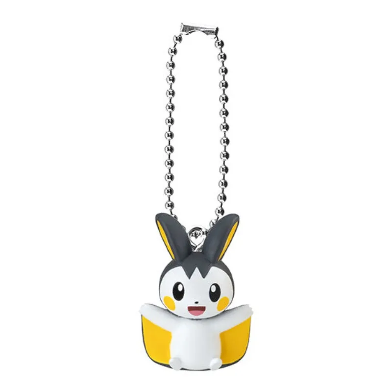 Фото Брелок для ключей Pokémon Pikachu Jolteon Gashapon, кукла, кулон, коллекционные игрушки, подарки для детей, праздничные подарки, экшн-фигурка, модель игрушки №3