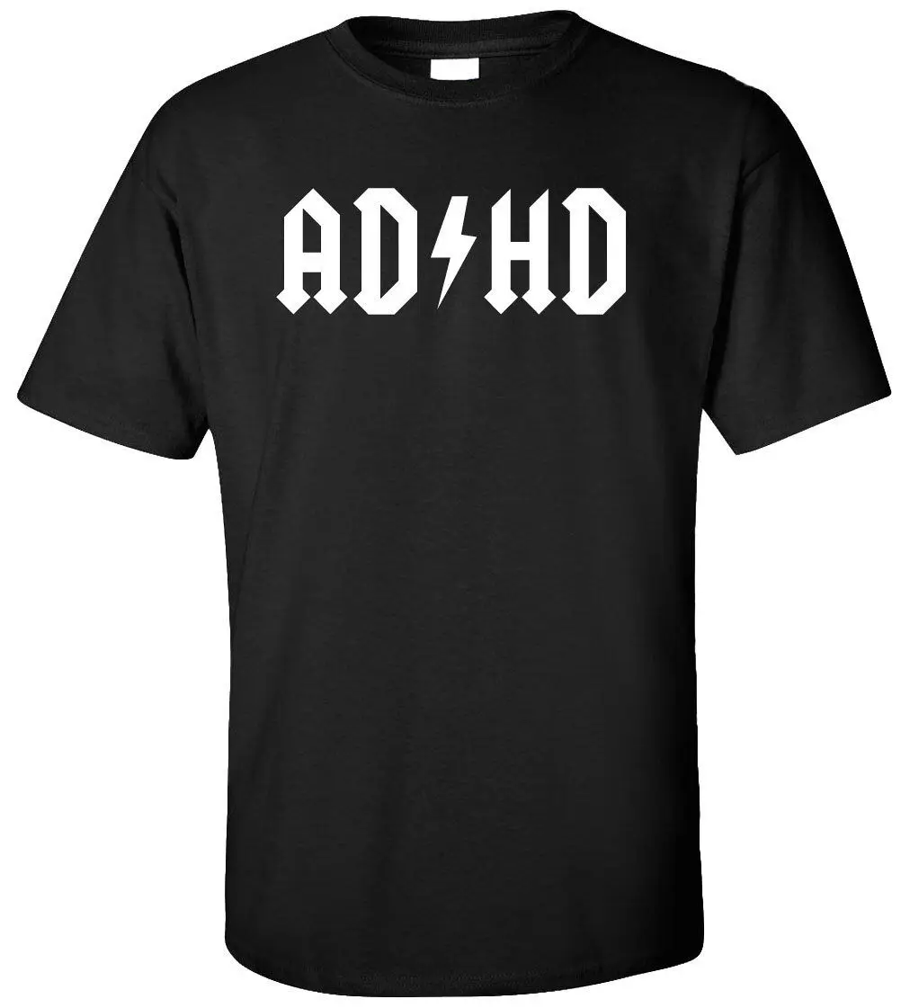 Взрослые С СДВГ Футболка-свитер AD/HD смешная пародия праздничный подарок