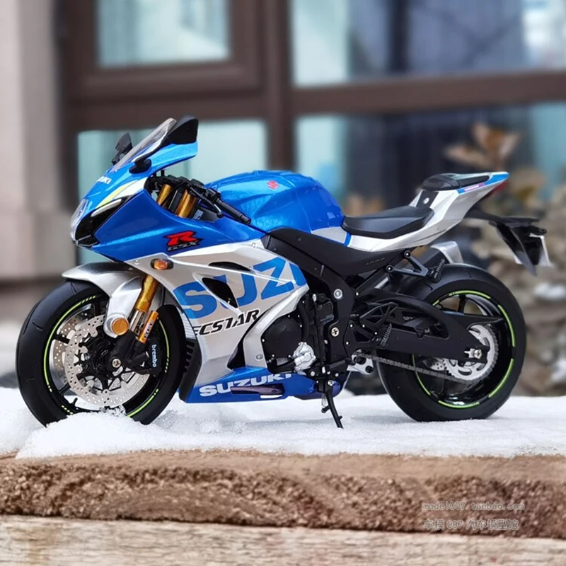 1:12 Suzuki GSX-R1000R Модель гоночного мотоцикла из сплава, литая модель мотоцикла для пересеченной местности, детская игрушка в подарок