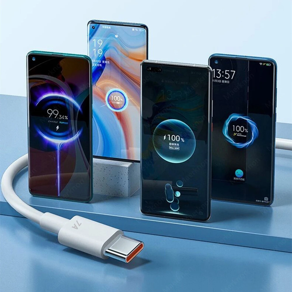 Фото Кабель USB Type-C для Huawei P30/P40 Pro/7A, 100 Вт №3
