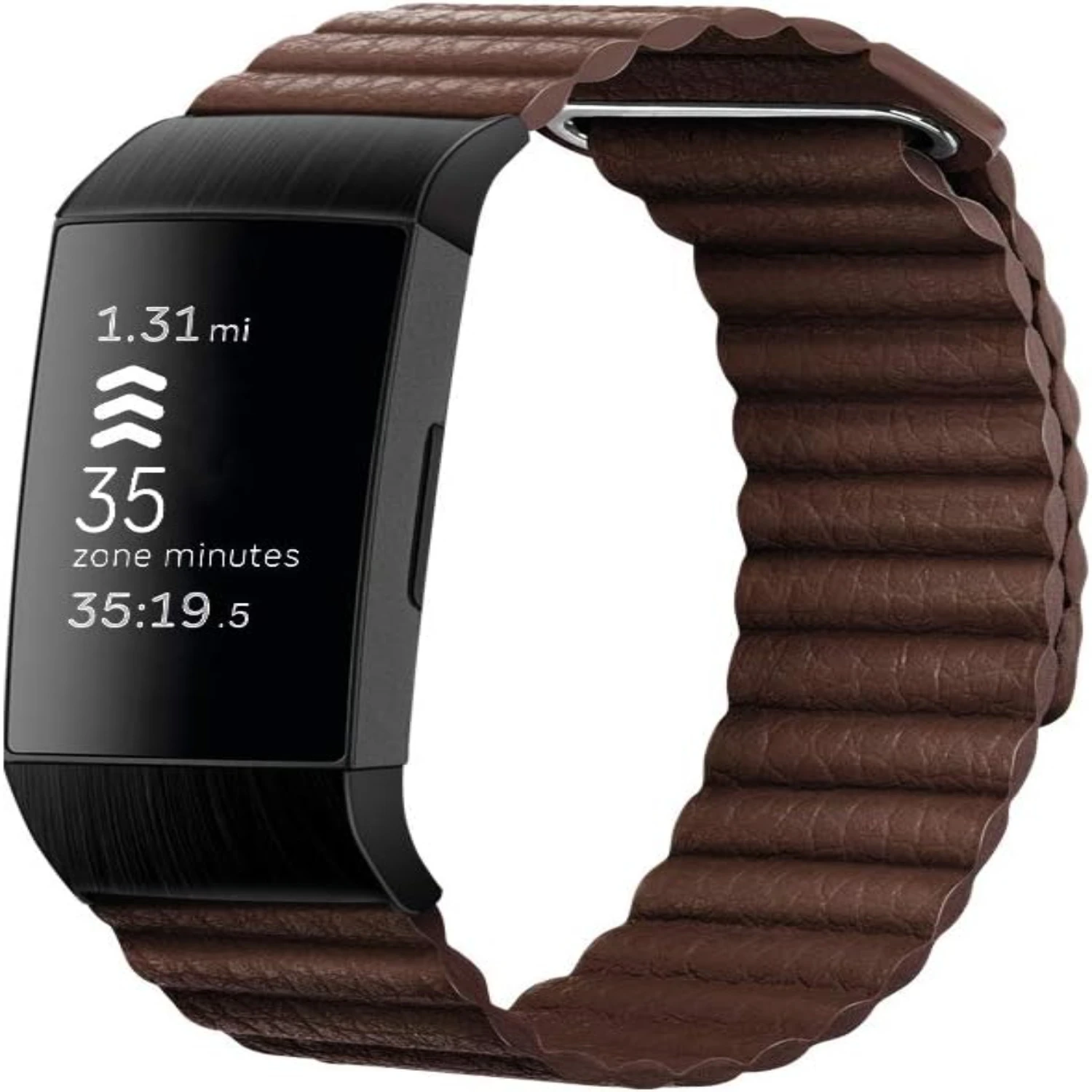Ультрапрочный модный современный регулируемый кожаный ремешок для Fitbit Charge 43-прочный, совместимый, нейтральный, стильный (art.: 3920c9e6a8f06) - 3920c9e6a8f06