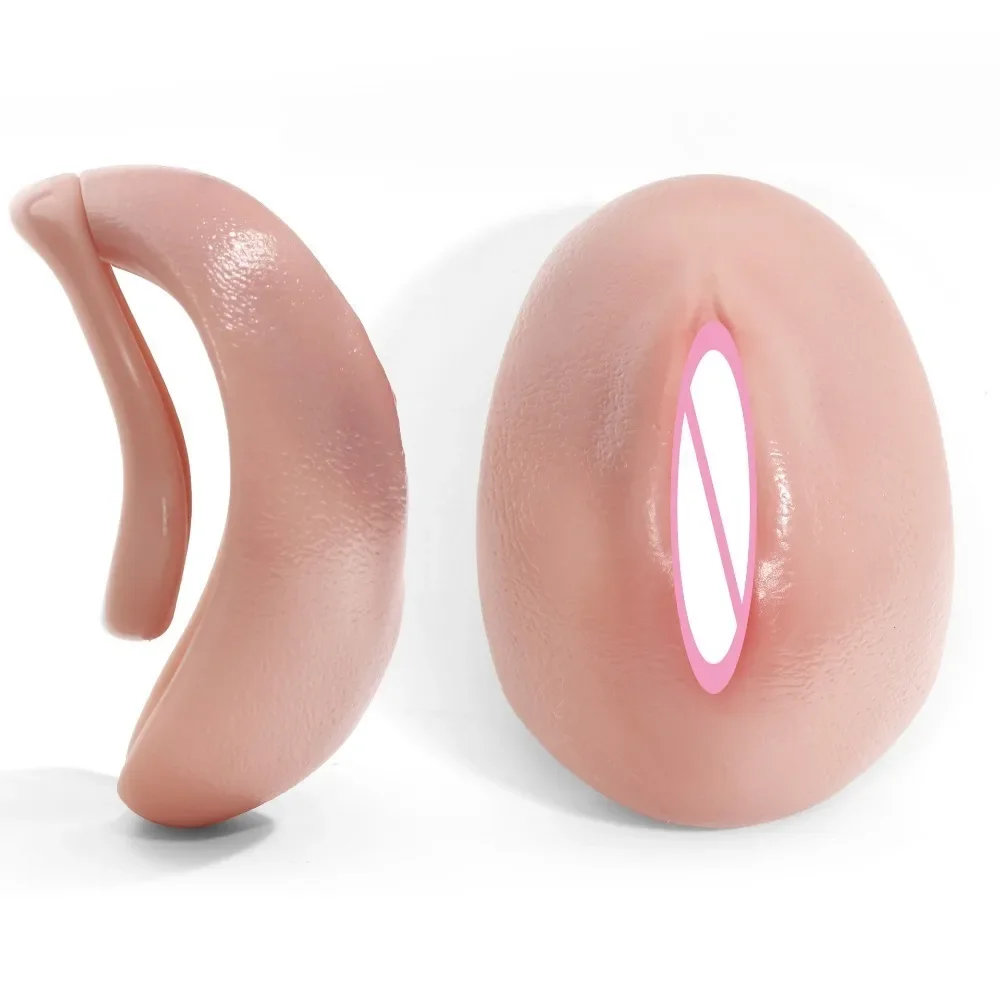 Новый дизайн, мужские устройства целомудрия Sissy Pussy, Labia Cock Cage, замок для ударов, БДСМ, секс-игрушки для мужчин, геев, ледибой 18+