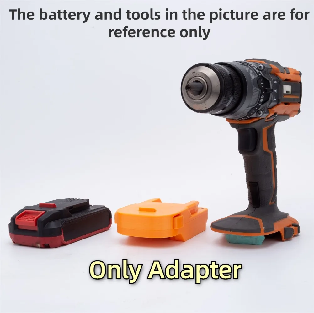 Фото Адаптер/преобразователь для литий-ионного аккумулятора BAUER 20 В для RIDGID AEG 18 В, аксессуар для аккумуляторной электрической дрели (только адаптер) №2