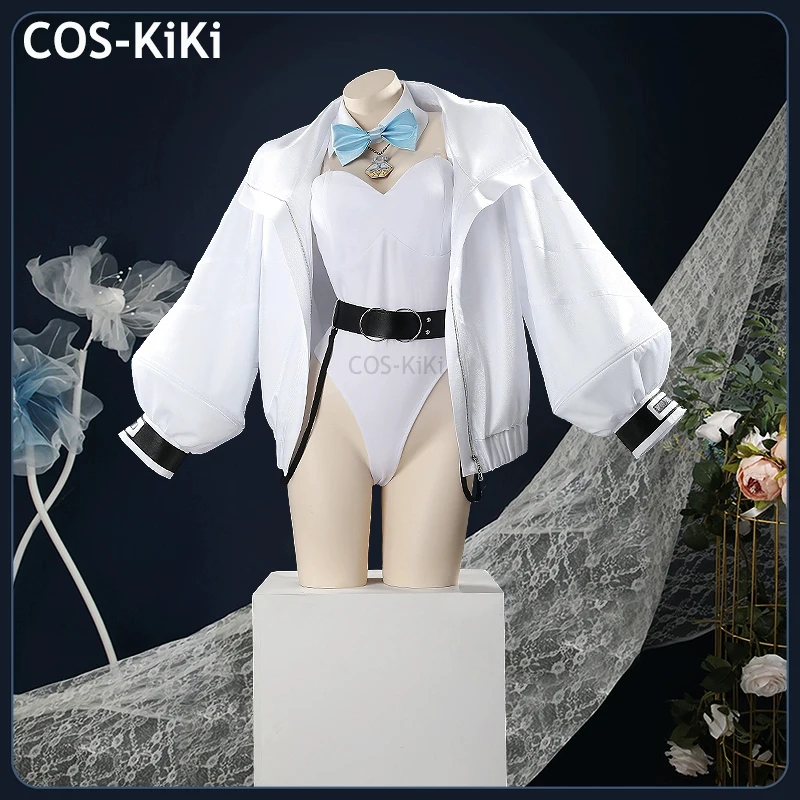 COS-KiKi Vtuber Hibachi Mana Feminization Bunny Girl игровой костюм прекрасная униформа косплей костюм Хэллоуин Пасхальный наряд для вечеринки