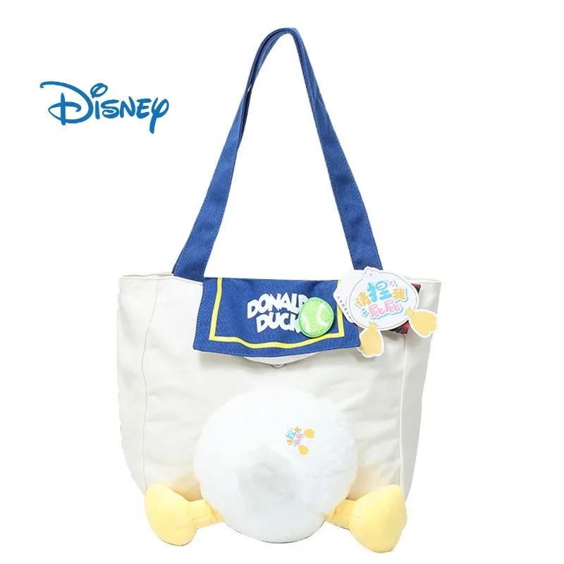 Супер кукла Disney Donald Duck, большая вместительная сумка на плечо с утиным хвостом, короткая большая сумка, мягкие подарки на день рождения, сумка на одно плечо