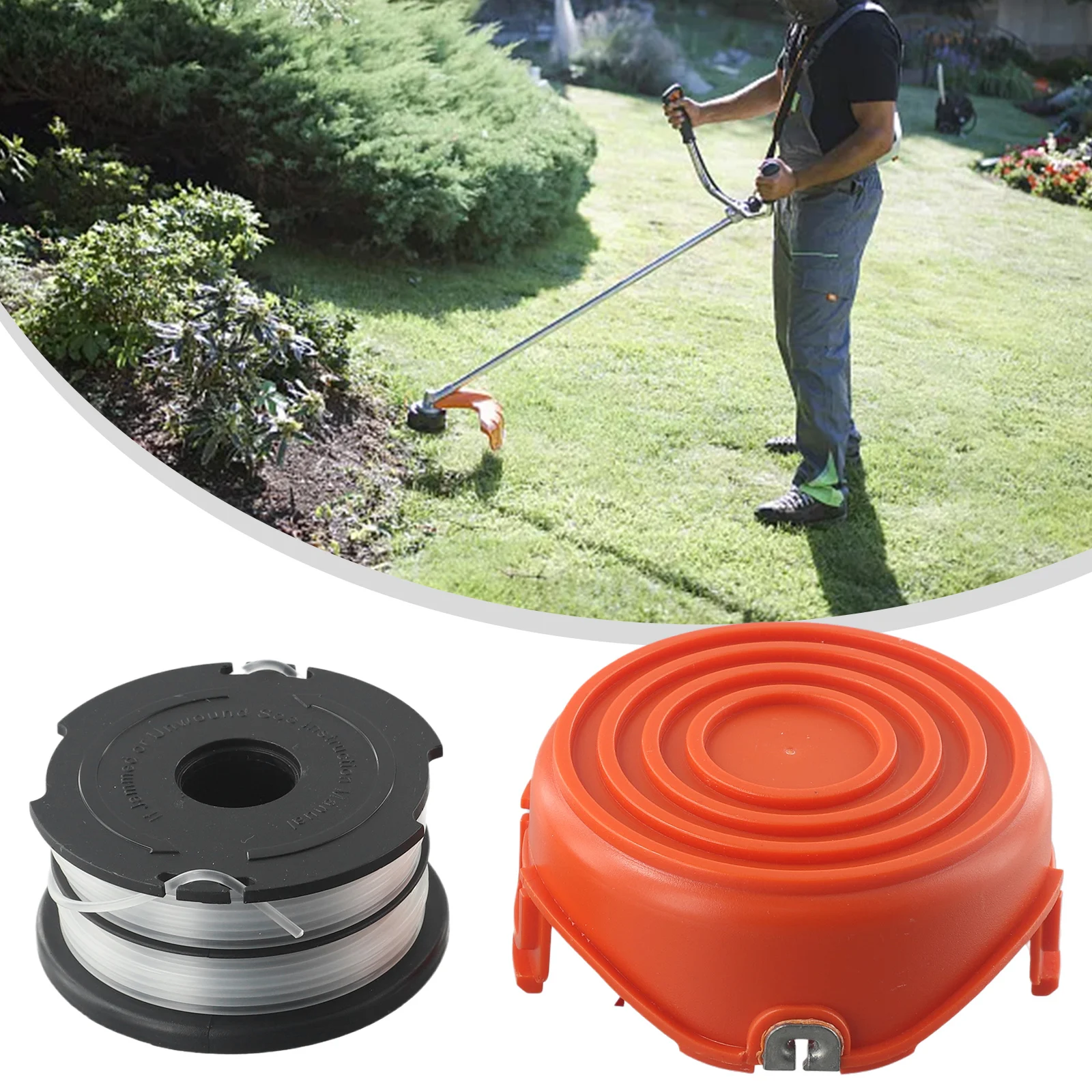 Фото Крышка триммера для струн и замена лески катушки для моделей Black and Decker GL315 GL350 GL650 GL337SB GL546SC №4