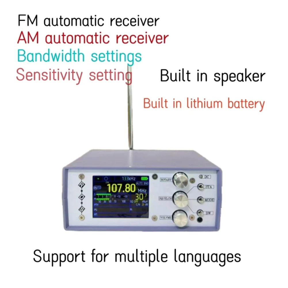Фото TEF6686 FM/MW/SW/LW SSB полнодиапазонное радио многофункциональное портативное радиоприемники высокочувствительное радио №2