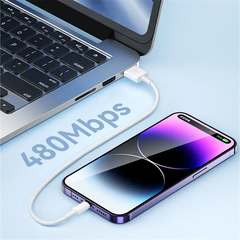 Оригинальный USB-кабель для быстрой зарядки PD 20 Вт для Apple iPhone 15 14 8 7 Plus 13 12 11 Pro XS Max XR X, USB-кабель для зарядного устройства с подсветкой (art.: 3920c486e7acf) - 3920c486e7acf