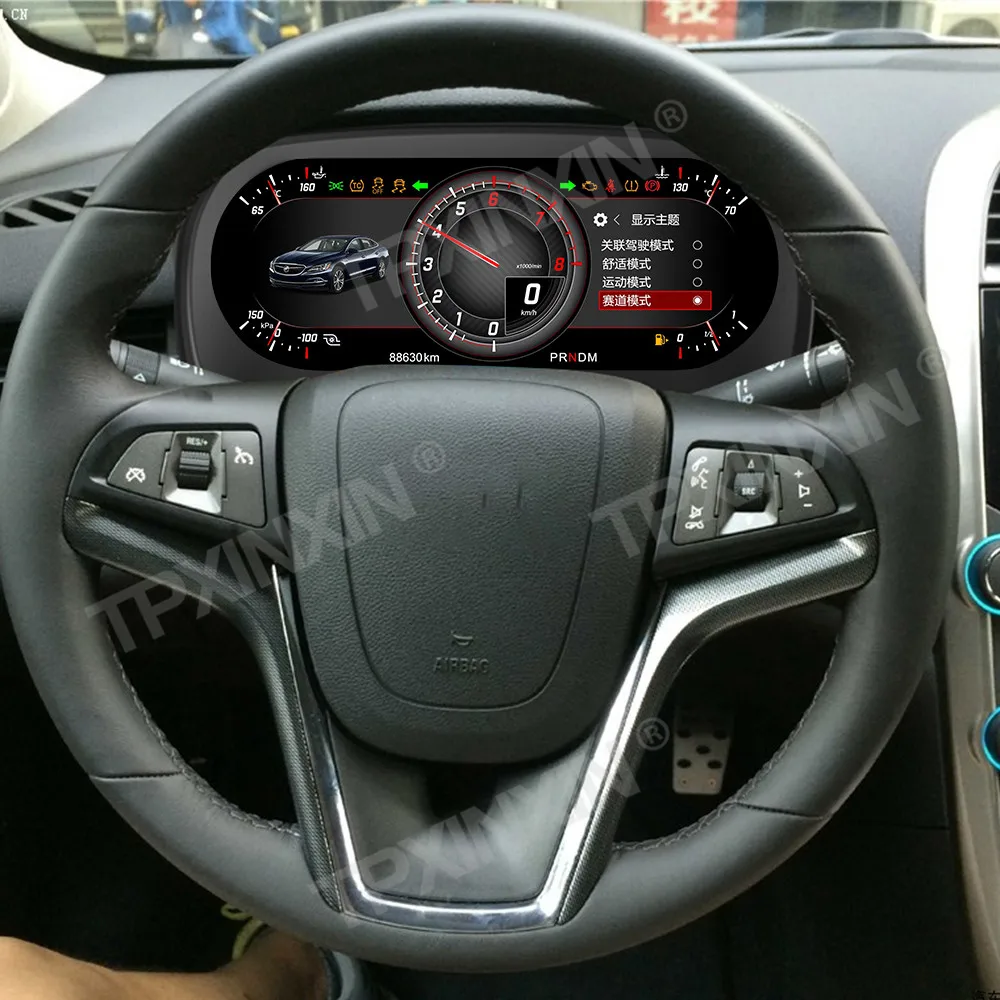 Фото Автомобильная кластерная приборная панель, цифровая для Chevrolet Malibu 2009-2014, автоматическая приборная панель, виртуальный измеритель кабины, экран, головное устройство скорости №5