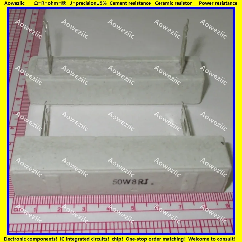 50W R1J 0.5R 1ΩJ 1R5J 2R 2.5R 3R 3.3R 4RJ 5R 6R 8R 10R 12R 15R 18R 20R 22R 24R OHM Горизонтальный цементный резистор Plug-in ±5% SQZ (art.: 3920cbc9d0ad3) - 3920cbc9d0ad3