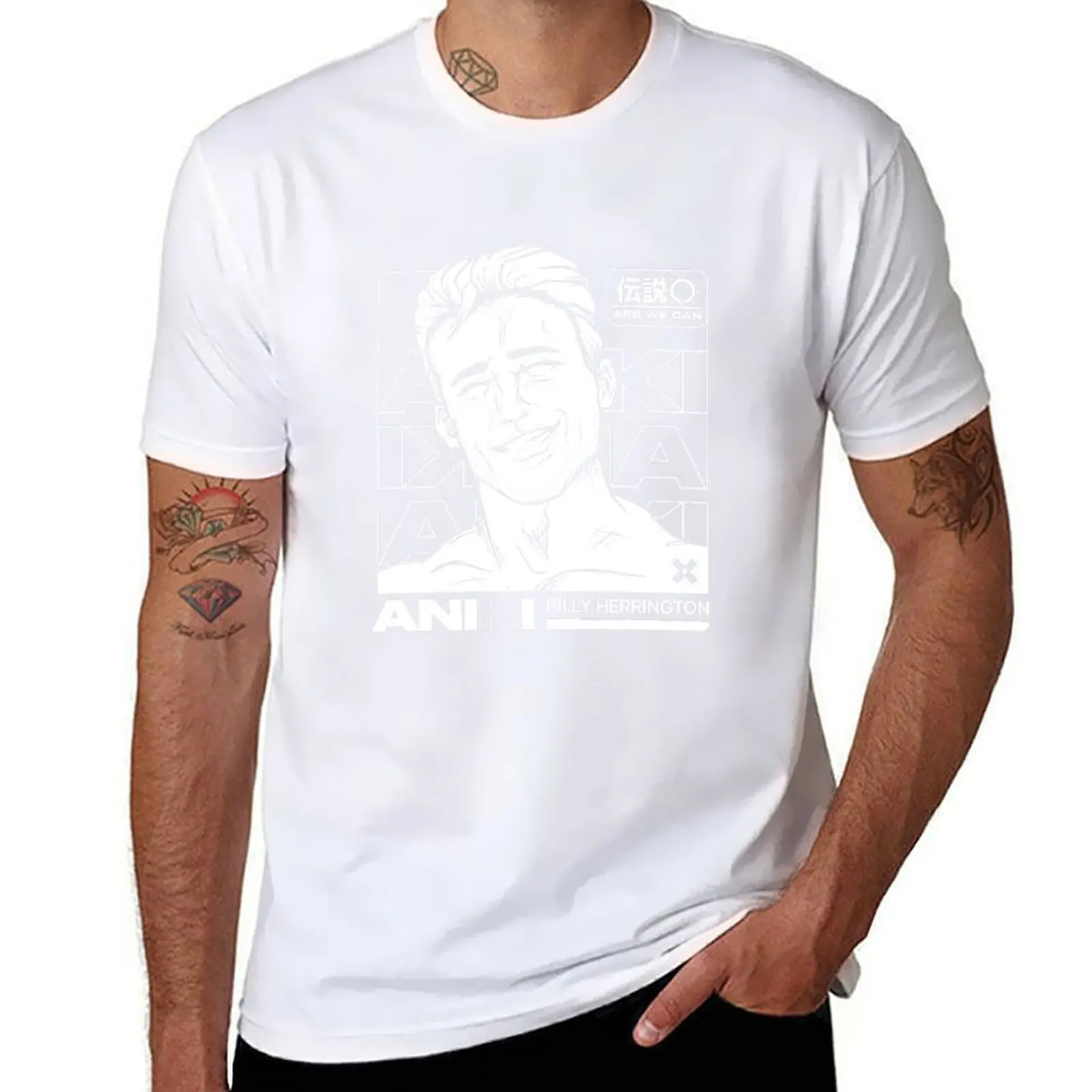 Футболка gachi Billy Herrington, хлопковая футболка, комплект футболок для мужчин, хлопковая футболка